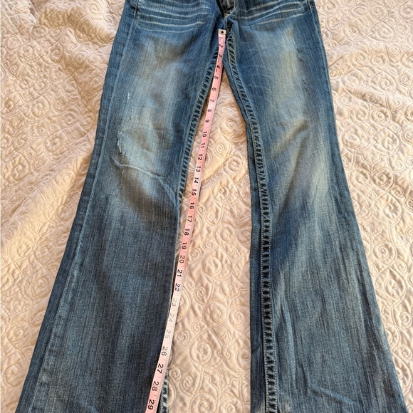 Big Star Sweet Ultra Low Rise Y2K Style Bootcut Jeans 28 - Picture 3 of 5